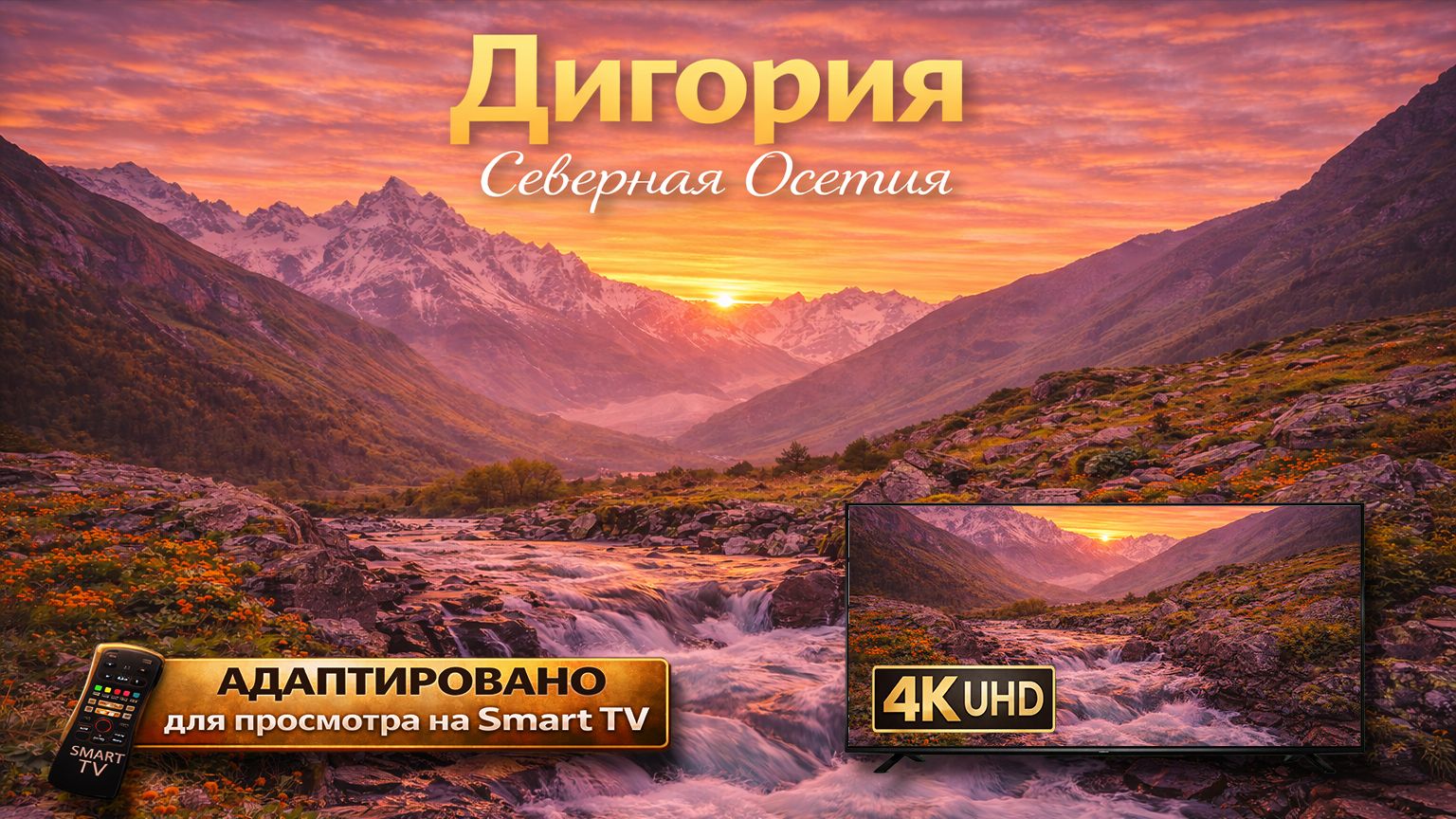 Горы Кавказа. Республика Северная Осетия-Алания. Дигория. (Видео 4К) смотреть онлайн
