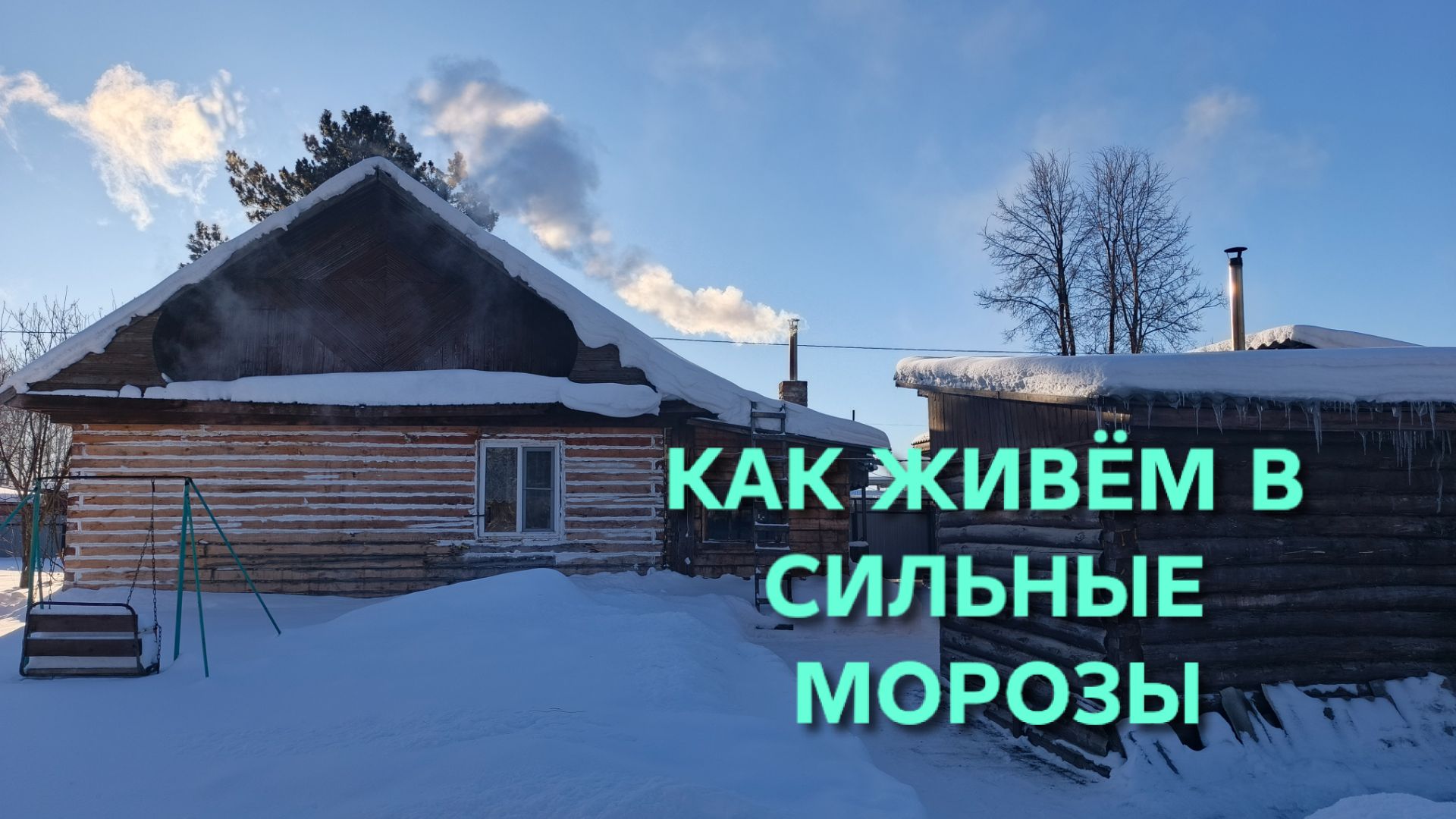 Жизнь в деревне Как мы все выживаем в сильные морозы Даже куры перестали нестись