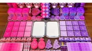 Битва розовых и фиолетовых слаймов АСМР