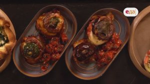 Пармиджана, корзиночки креспелле и сабайон (аэро) | Антипасти /34