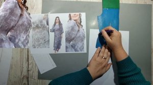 Моделирование. Платье с боковой складкой. Выкройка № 1933.