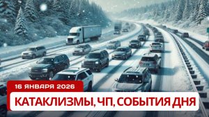 Новости Сегодня 16.01.2026 - Катаклизмы, ЧП, События дня | США  Россия Европа Индия Китай