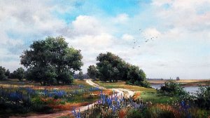 Деревенское пейзажи в картинах Ольги Одальчук