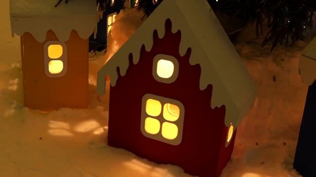 Ледовый городок, ёлка, село Зубово