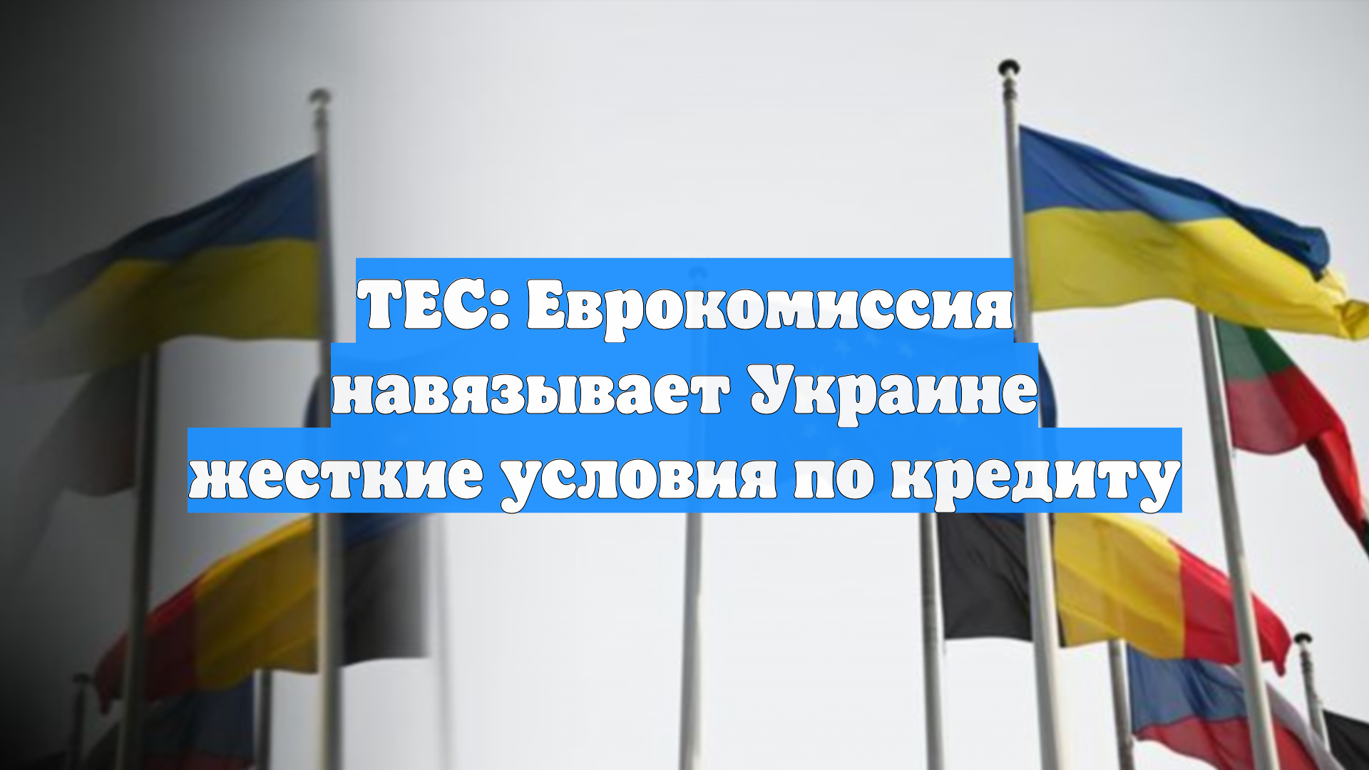 ТЕС: ЕК навязывает Украине кабальные условия кредитования