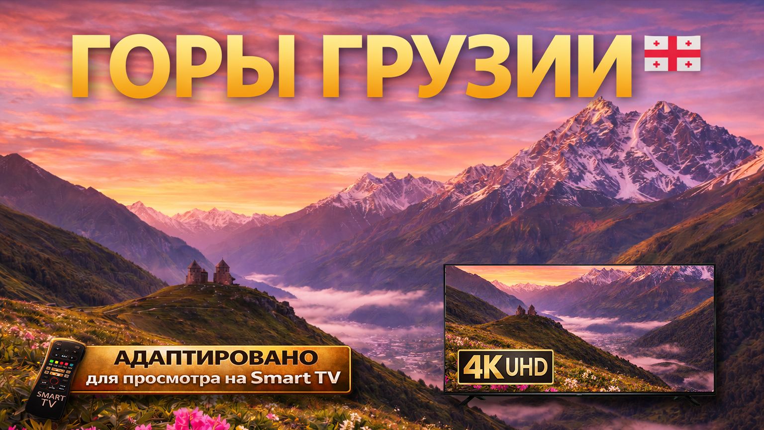 Горы Грузии (Видео 4К) смотреть онлайн