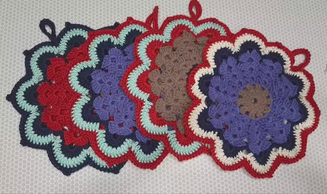 Вязание крючком. Прихватка / Салфетка / Подставка под горячее смотреть онлайн