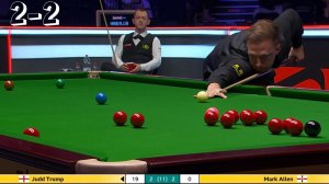 Снукер  2-2/ РЕШАЮЩИЙ МОМЕНТ МАТЧА? Джадд Трамп против Марка Аллена