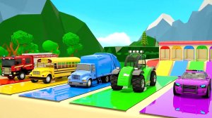 Мультяшки про машинки для малышей. Песенка про весёлые машинки. Песенка и мультик для детей.