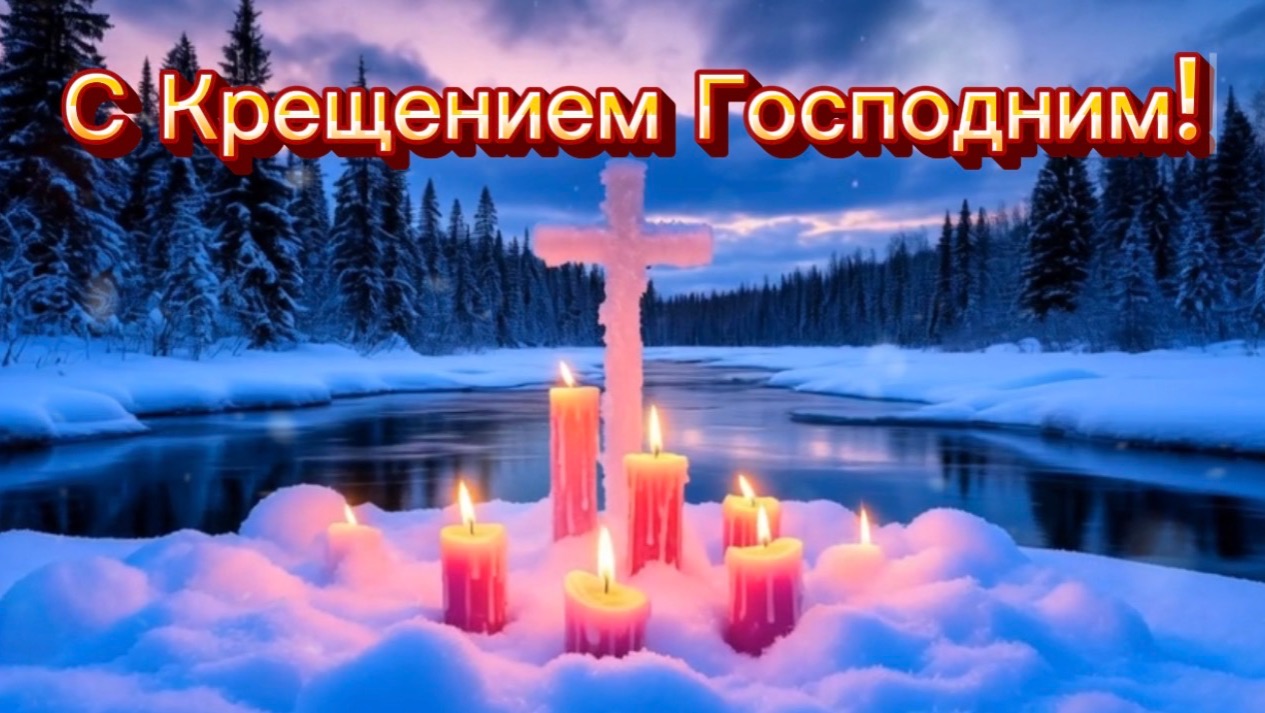 Пусть с Крещением Господним, Очень красивая песня на Крещение смотреть онлайн