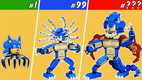 LEGO SONIC The Hedgehog Evolution полная трансформация Все формы, которых вы ещё не видели