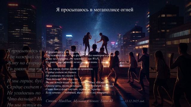 Я просыпаюсь в мегаполисе огней