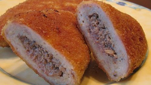 Куриные зразы с печенью