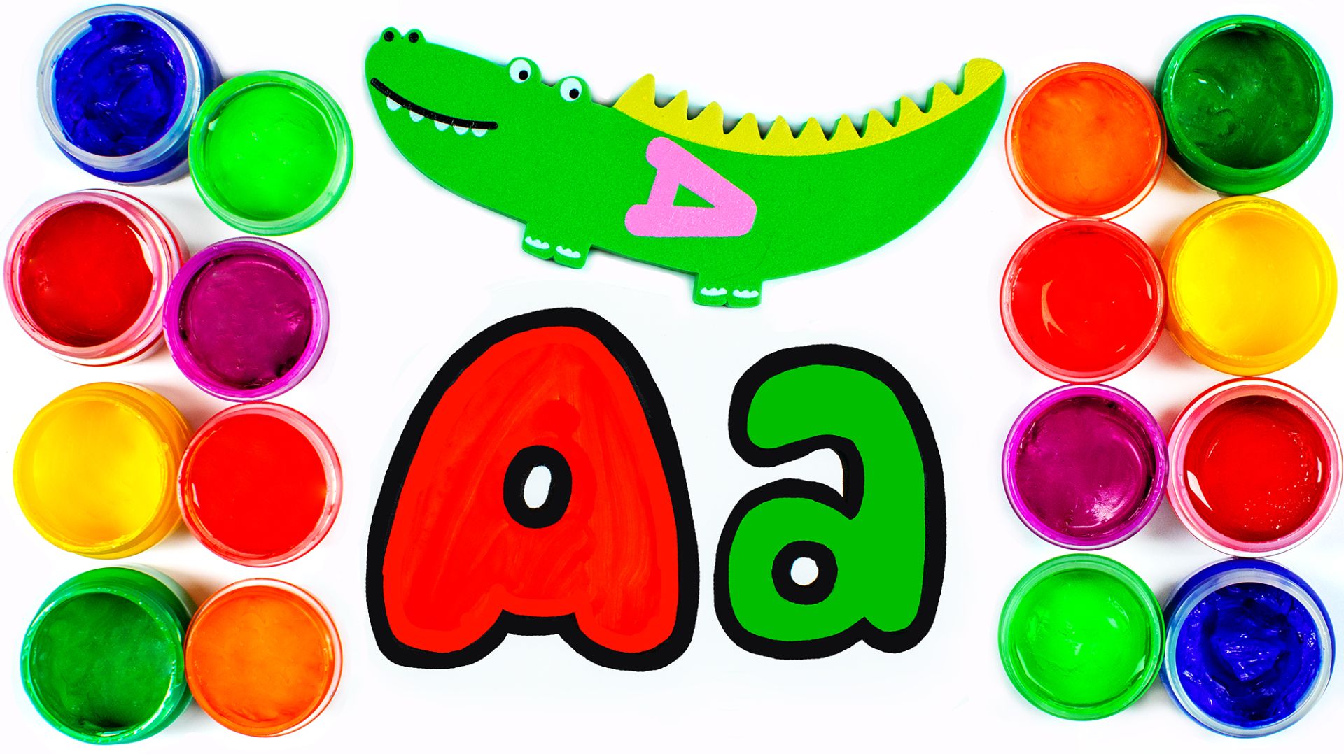 Рисуем Английские Буквы. Животные на Английском для Детей. смотреть онлайн