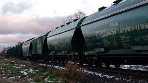 Поезд в Кудрово подъездной путь участка Нева - Заневский пост-ll.