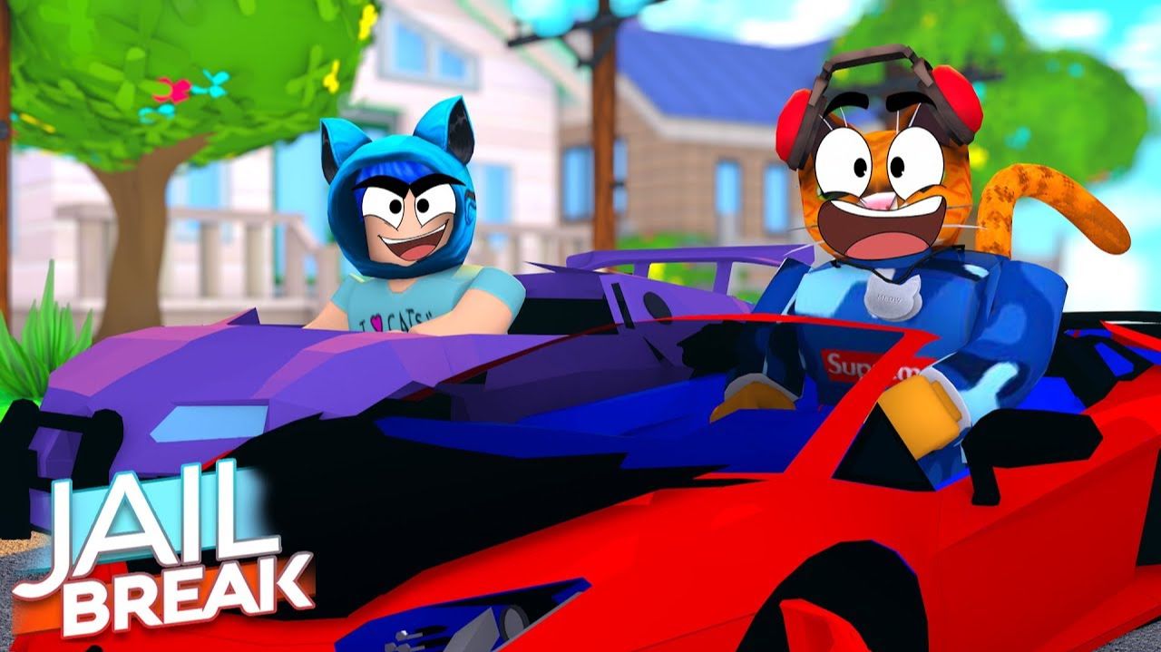 ГОНКИ КОТИК ИГРОМАН и КОТЁНОК ЛАЙК В РОБЛОКС ДЖЕЙЛБРЕЙК! КТО БЫСТРЕЕ