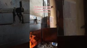 Печь в бане #уралочка #баня #печь #огонь