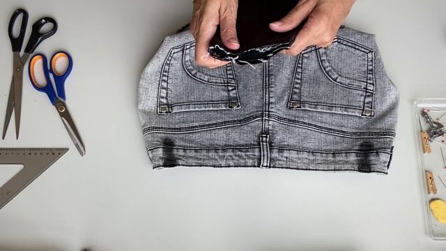 Джинсовая сумка из туториала «Юбка и джинсы» | Дизайн, обучение и экология