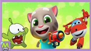 Говорящий Том против Ам Няма и Супер Крыльев.Герои Мультиков в Бегалках на Ловкость.Кто Лучше