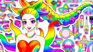 Мультики для детей.💖Поделки из бумаги💖Девушка - морская звезда. Мультики для малышей.