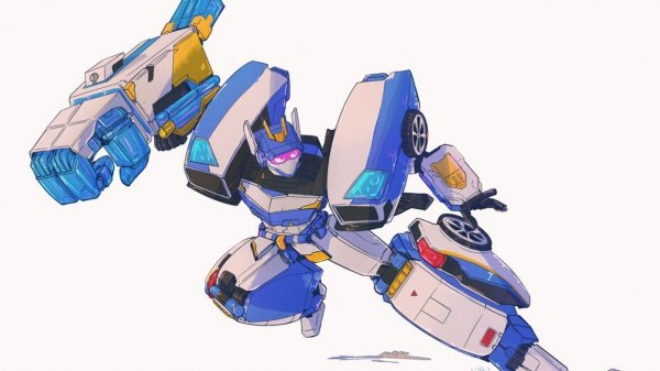 Метал Кард бот Блю Коп Я синий.