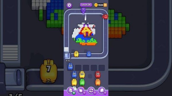 Прохождение 24 уровня Pixel Flow