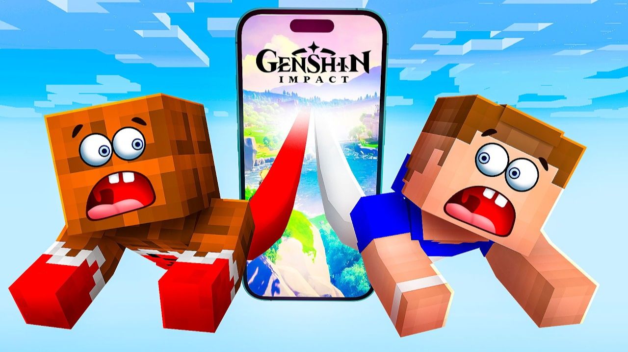 НАС ЗАТЯНУЛО В GENSHIN! 😱 КАК ЭТО ВОЗМОЖНО В МАЙНКРАФТ?! смотреть онлайн