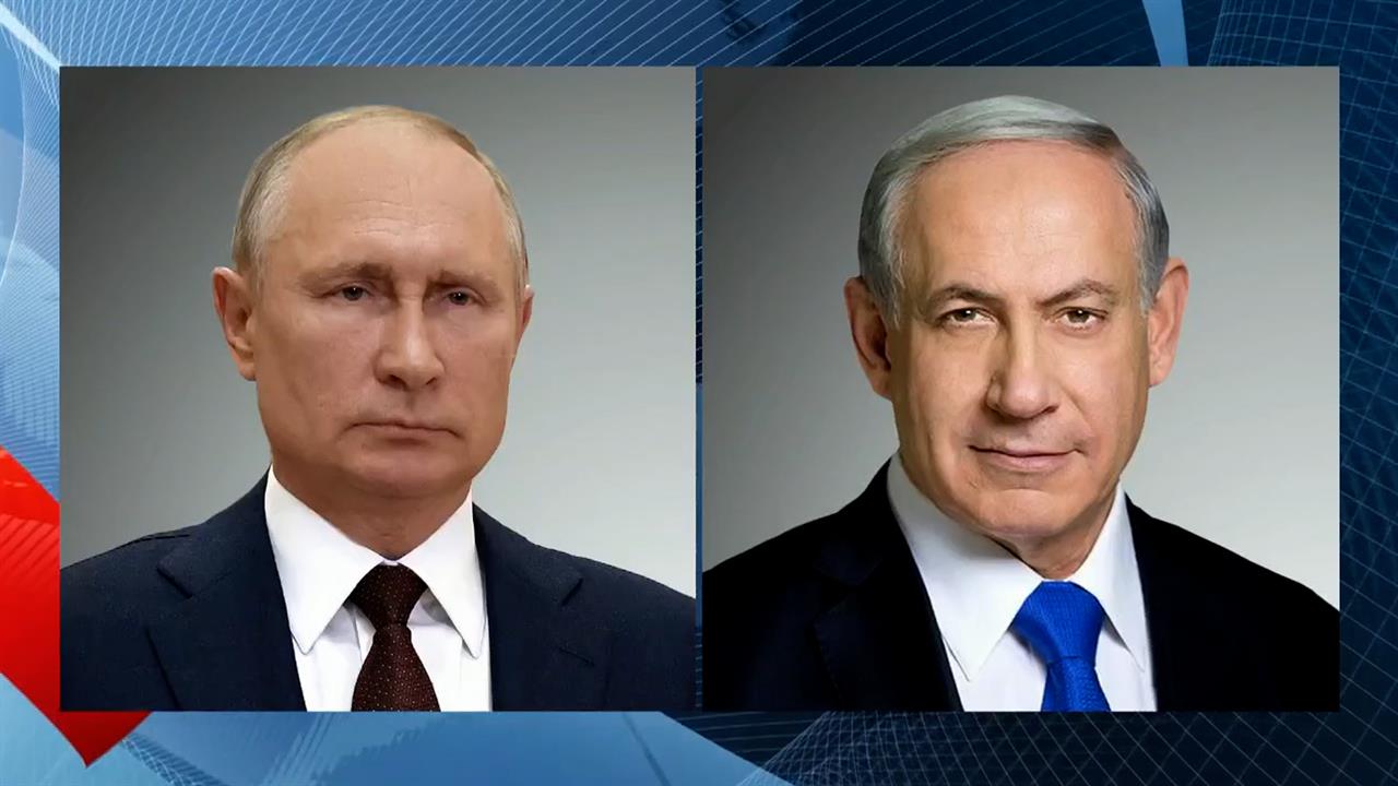 Владимир Путин поговорил по телефону с Биньямином Нетаньяху. смотреть онлайн