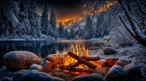 Звуки Костра для Отдыха и Сна.