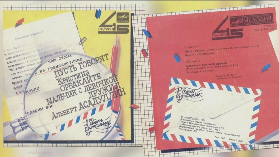 1986; По вашим письмам; Кристина Орбакайте, Альберт Асадуллин