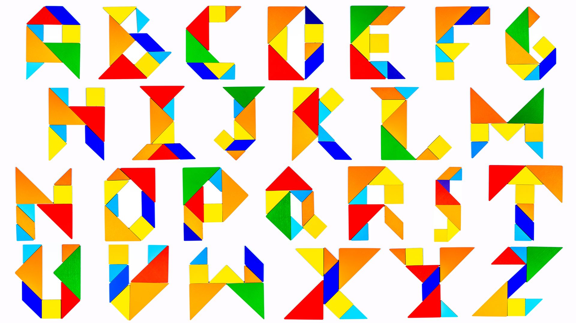 Английский Алфавит из Танграма. смотреть онлайн