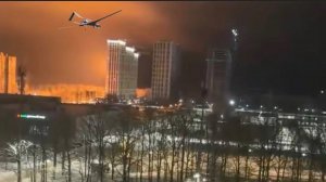 Появились кадры атаки БПЛА на Рязань. Атакован жилой дом. 16.01.2026