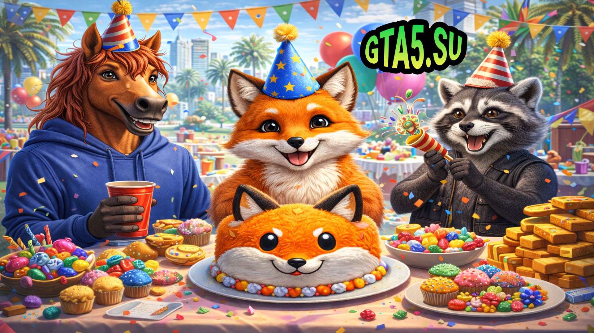 Налёт на особняк в GTA Online за вкусным тортиком Лиса смотреть онлайн