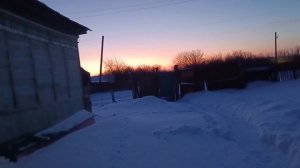 Волгоградская область Хутор Черкесовский,Зимний морозный вечер