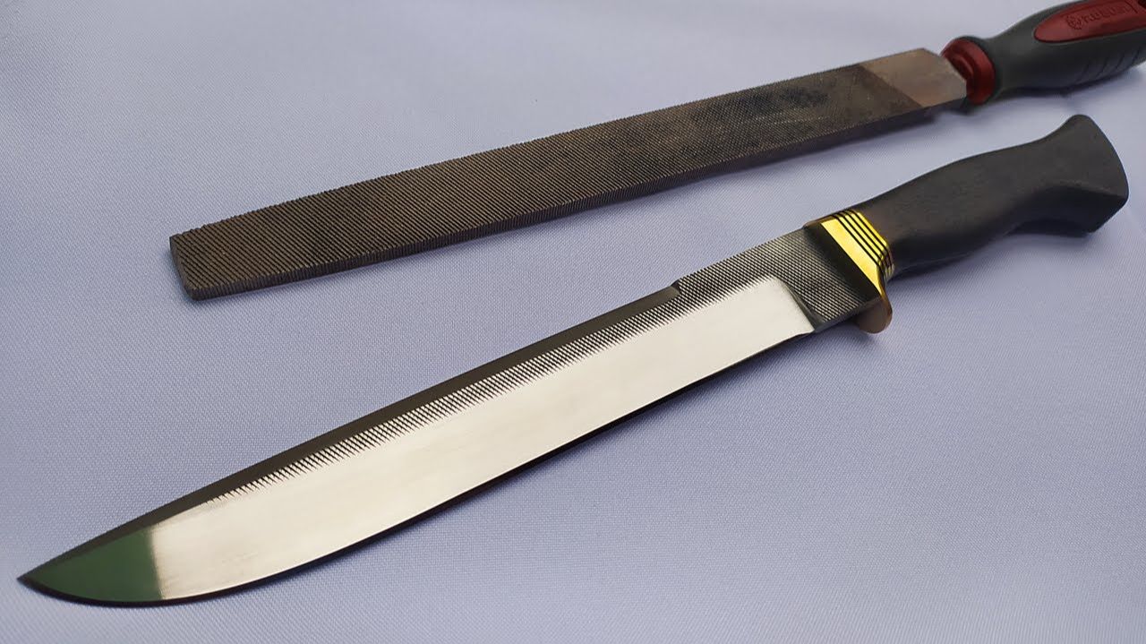 Делаем симпатичный нож из старого напильник