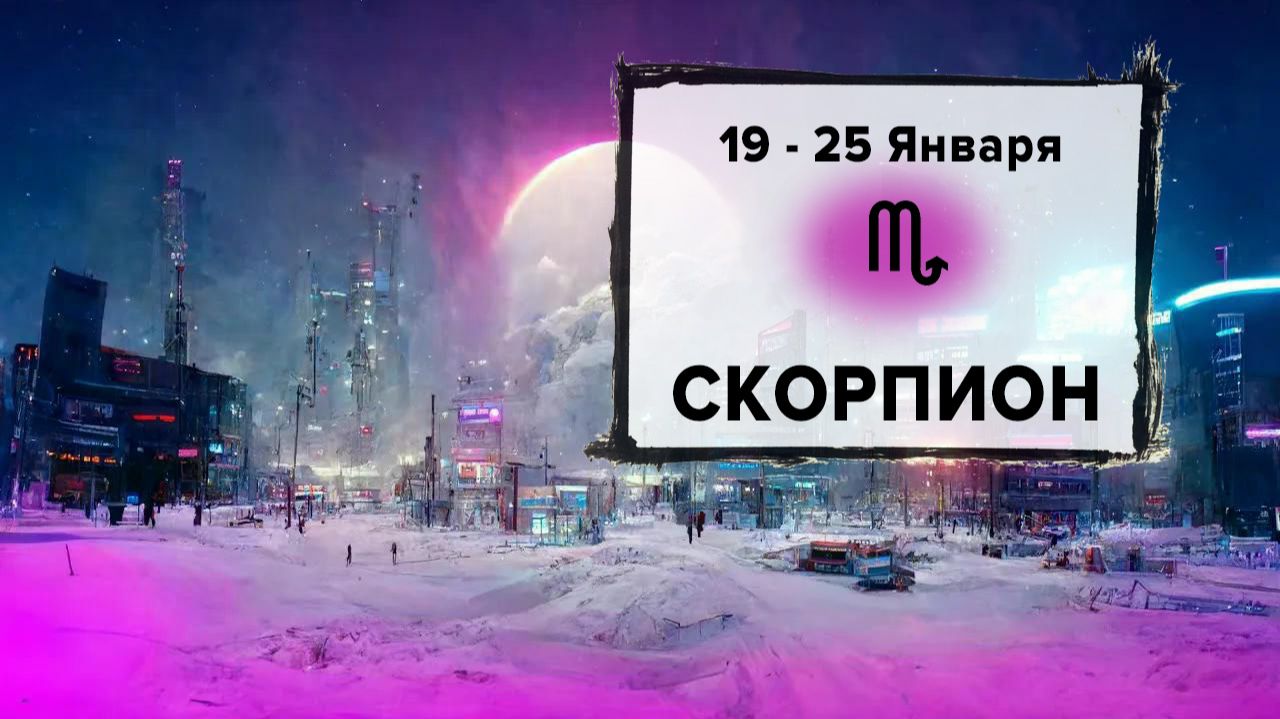СКОРПИОН ♏ 19 - 25 Января 2026 | Расклад таро на неделю для знака Зодиака Скорпион смотреть онлайн