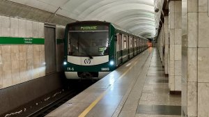 Петербургский метрополитен. Поезд НеВа. Станция Пролетарская [ПЕРЕЗАЛИВ]