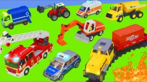 ЭКСКАВАТОР, ТРАКТОР, ПОЖАРНАЯ И ДРУГИЕ МАШИНКИ. МУЛЬТИК