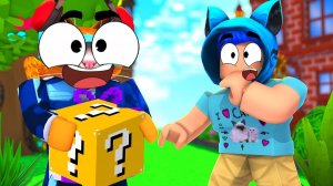 ЛАКИ БЛОКИ В РОБЛОКС! ЧТО НАШЛИ КОТИК ИГРОМАН И КОТЁНОК ЛАЙК БОЙ КОТИКОВ