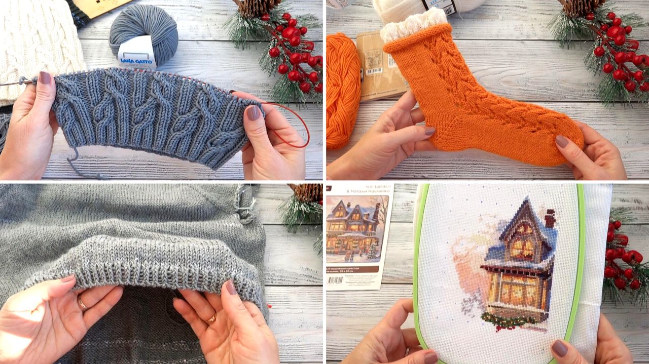 Середина января❄️ Все мои процессы. Вязание и вышивка. смотреть онлайн