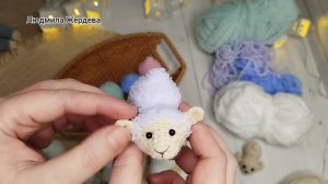 Обзор игрушек по МК Овечка Батончик крючком
