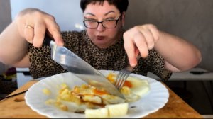 МУКБАНГ/Простой, но шикарный перекус перед завтраком!