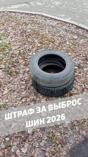Штраф за выброс шин 2026