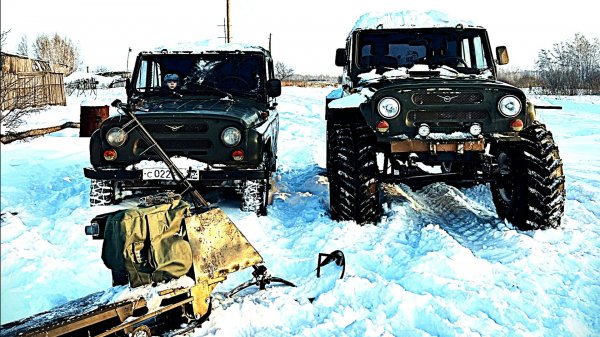 Мотоснегокат KP500 VS УАЗы