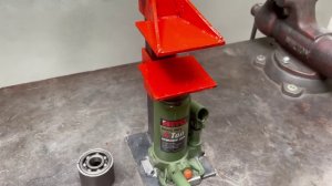 Мини пресс из гидравлического домкрата