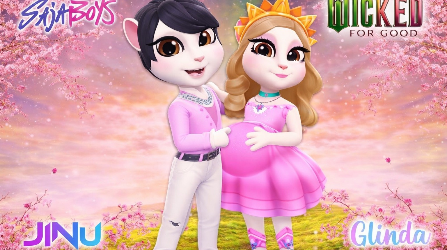 ℹ️ 💖✨ My Talking Angela 2  | Glinda With Jinu New Update 😘💋  Cosplay Makeover ✨