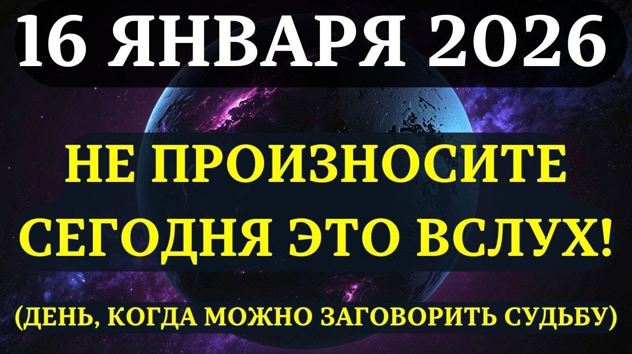 ВНИМАНИЕ!🔊 5 фраз, которые нельзя говорить 16 ЯНВАРЯ! (+ 3 фразы-целители)💖 смотреть онлайн