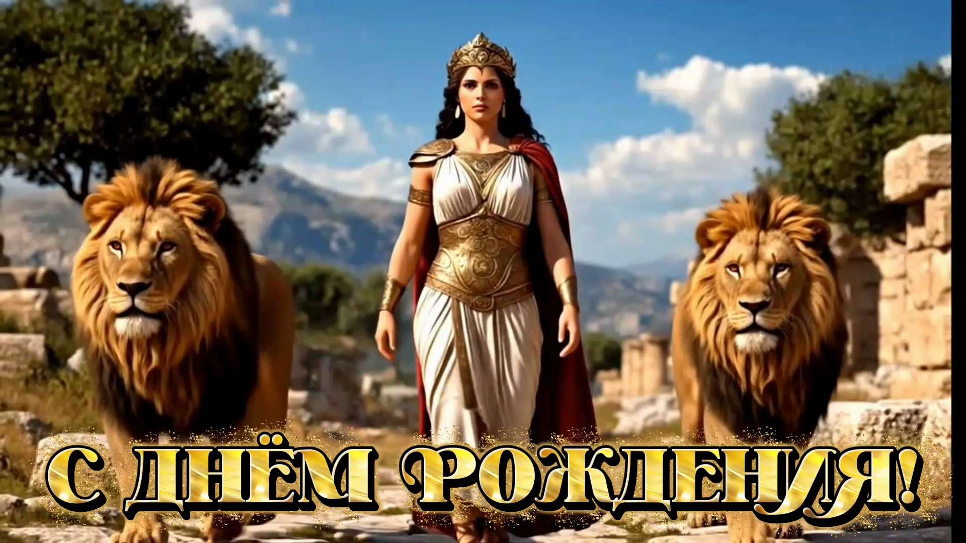 Шикарное поздравление с днём рождения для сильной женщины. смотреть онлайн