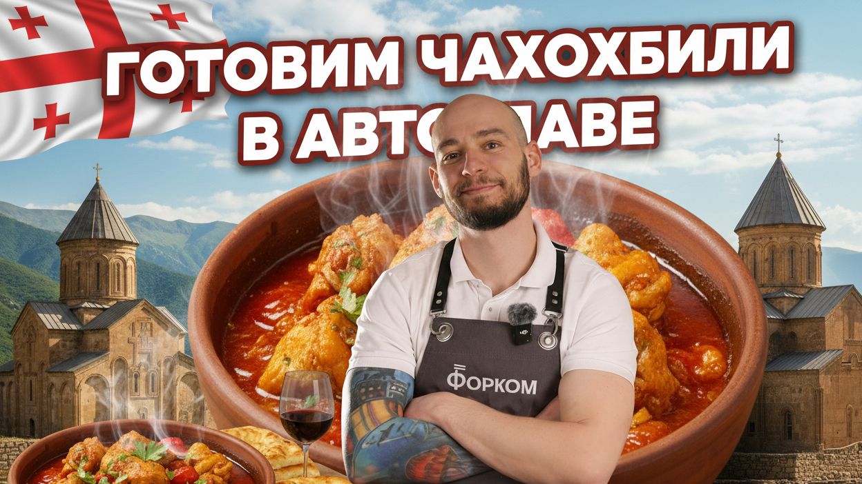 Готовим чахохбили в автоклаве!