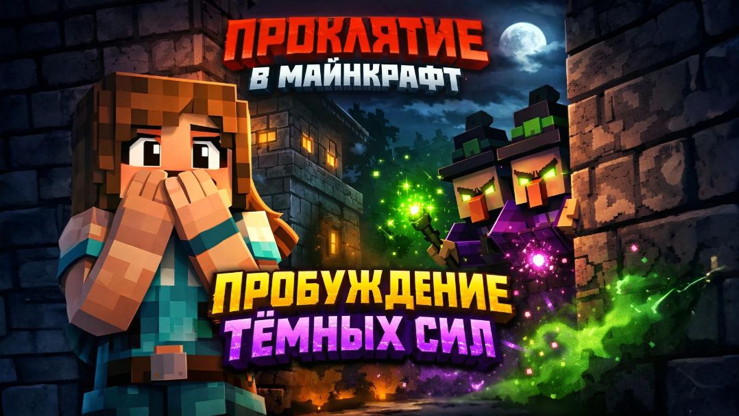Проклятие в майнкрафт # Пробуждение тёмных сил! смотреть онлайн